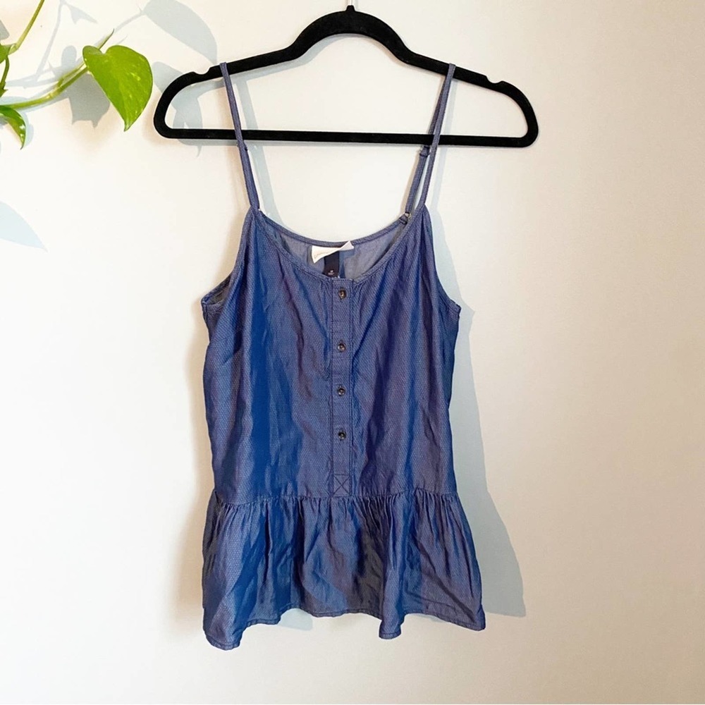 PEPLUM Button Tank NWT